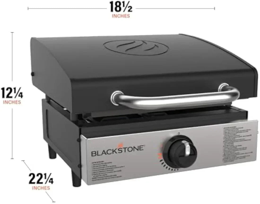 17" Professional Flat Top Grill - 60,000 BTU Commercial-Grade Power • Cast Iron Cooking Surface