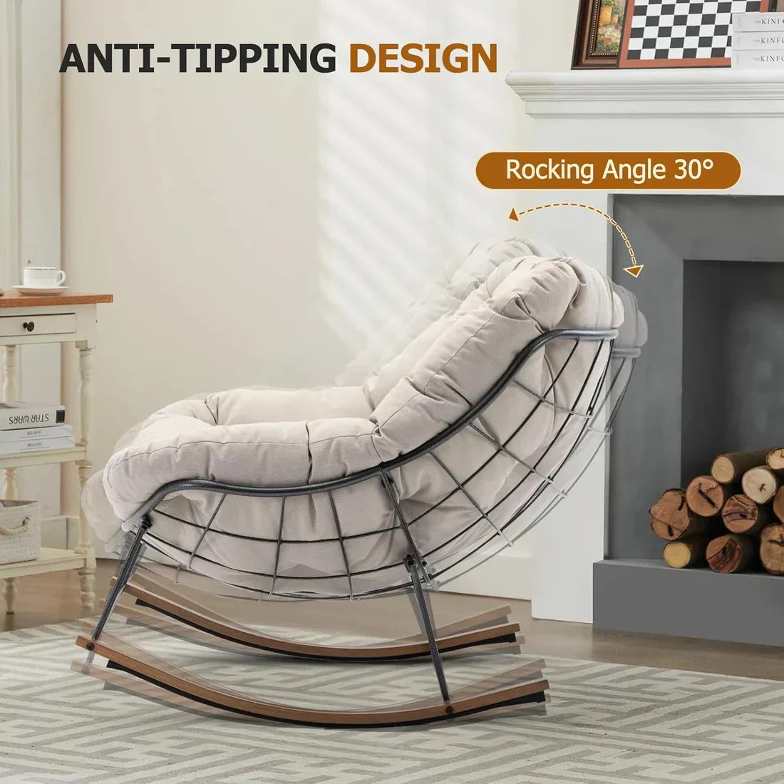 Ergonomic Rocking Recliner Chair – Cloud-Like Cushioning & Zero-Gravity Lounging