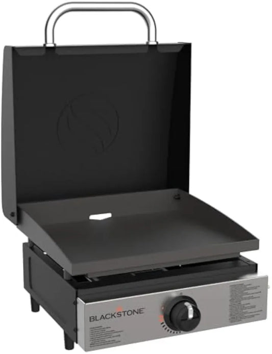 17" Professional Flat Top Grill - 60,000 BTU Commercial-Grade Power • Cast Iron Cooking Surface